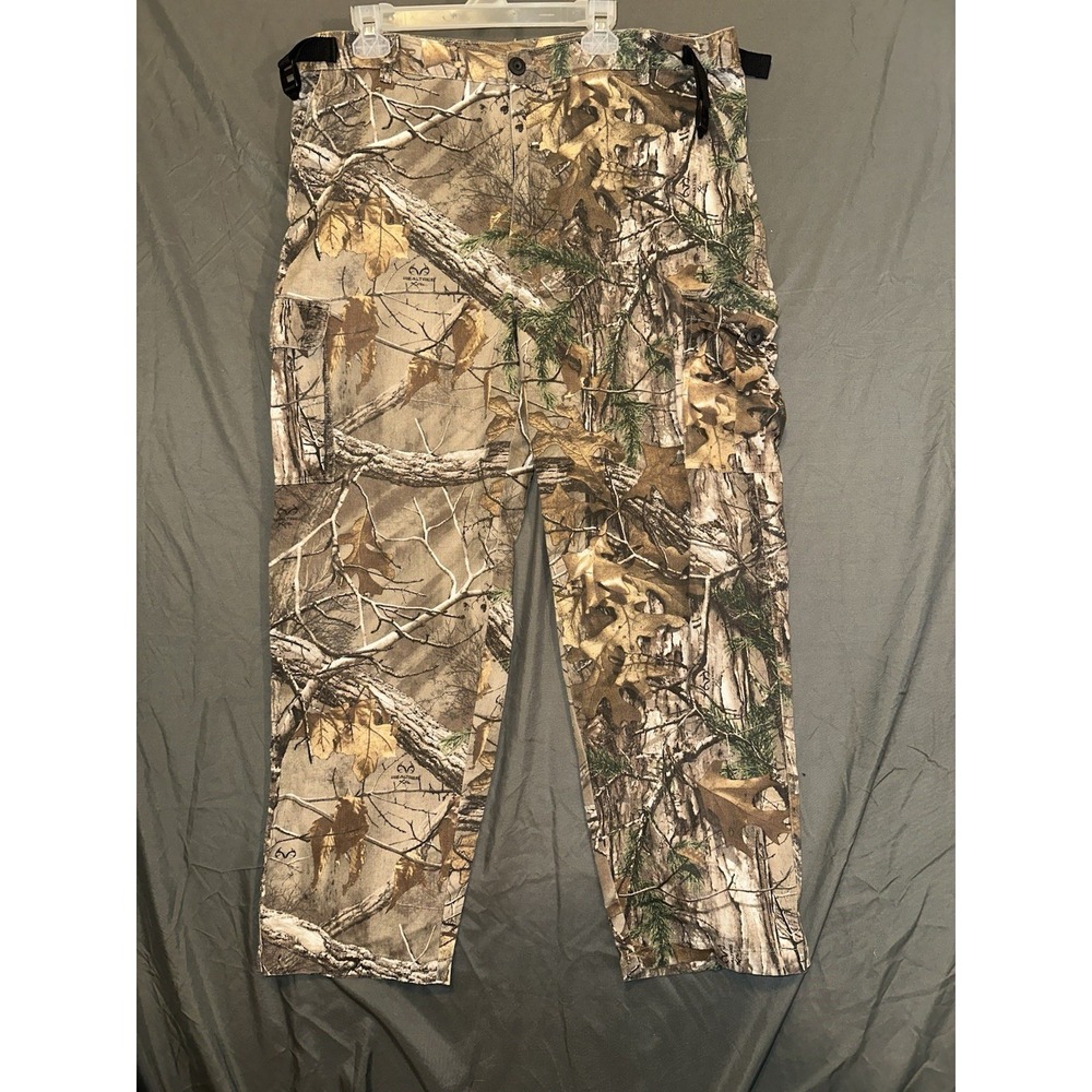 Men's Habit Realtree Edge Camouflage Cargo BDU‎ Hunting Pants Size XL Camo